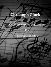 Gluck Overture to Orphee et Eurydice for String Orchestra Orchestra sheet music cover